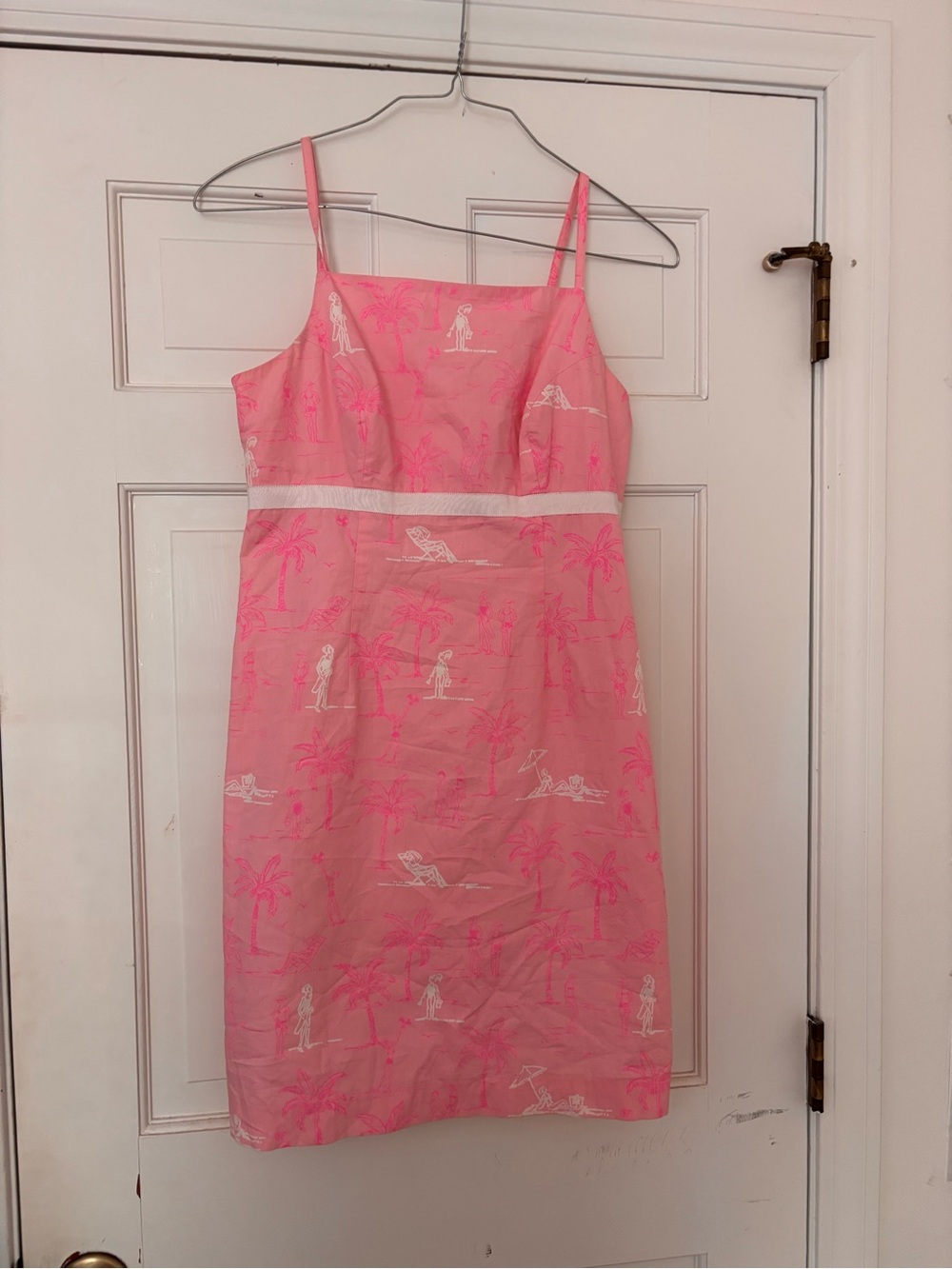 Lilly Pulitzer Pink & White Tropical Mini Dress